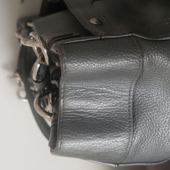 COACH Carryall Penelope F16531 Silver Leather Tote - Picture 11 of 16